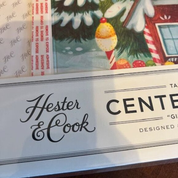 Hester & Cook Gingerbread Tabletop Centerscape Christmas decor Double-sided - Picture 5 of 7